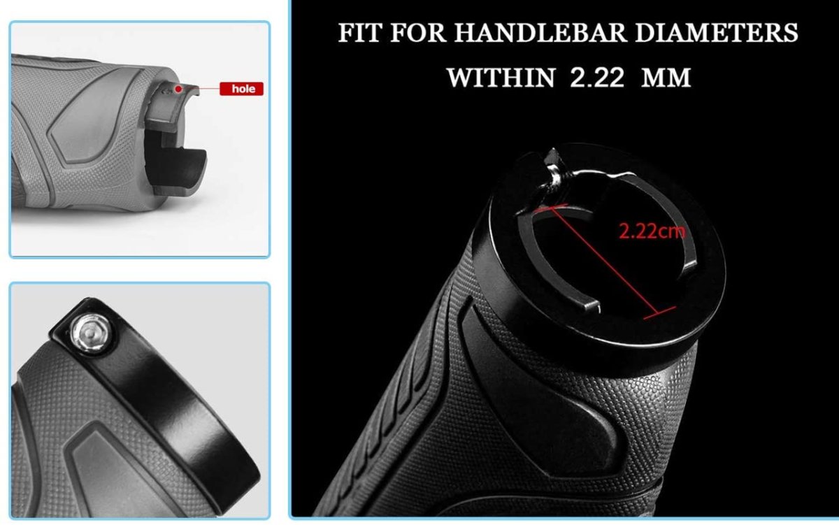 ROCKBROS Ergonomické rukojeti řídítek jízdního kola Protiskluzové 22 mm