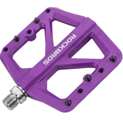 ROCKBROS cyklistické nylonové pedály Protiskluzové MTB ploché pedály 9/16 palcový 3 utěsněná ložiska