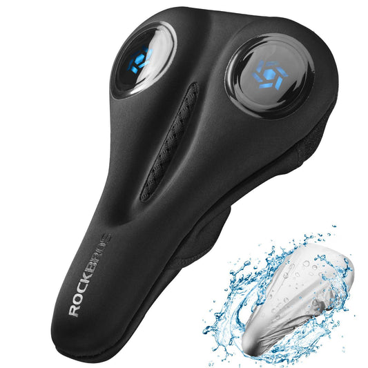 Gelové pouzdro na sedlo jízdního kola, černé, ROCKBROS