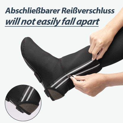 Zimní cyklistické návleky, teplé návleky na cyklistiku, černé, ROCKBROS