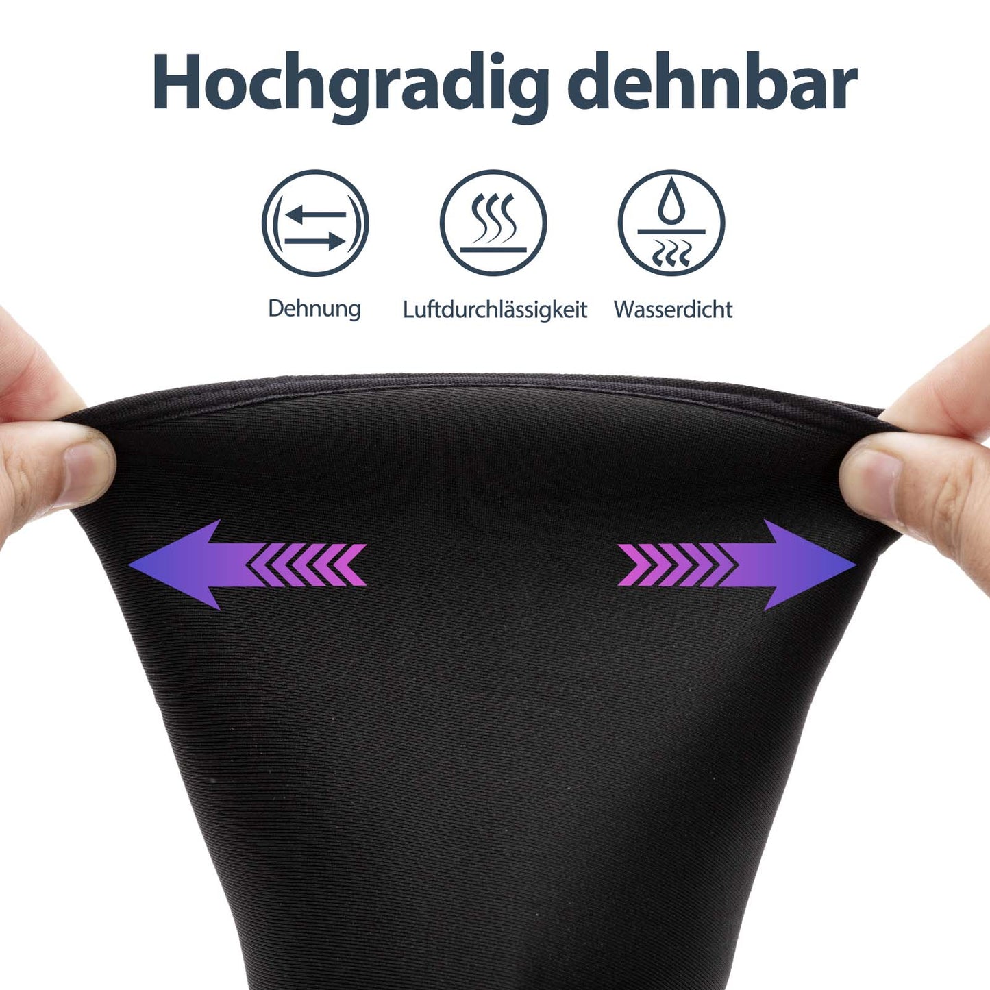 Zimní cyklistické návleky, teplé návleky na cyklistiku, černé, ROCKBROS