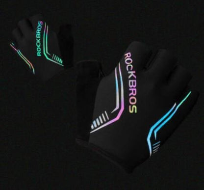 Cyklistické rukavice ROCKBROS půlprstové rukavice PU+SBR dámské/muži cyklistické