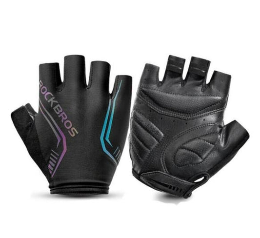 Cyklistické rukavice ROCKBROS půlprstové rukavice PU+SBR dámské/muži cyklistické