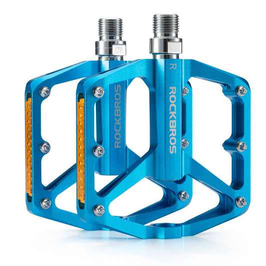 Cyklistické pedály s odrazkami, vyrobené z hliníkové slitiny, 9/16 palce, ROCKBROS