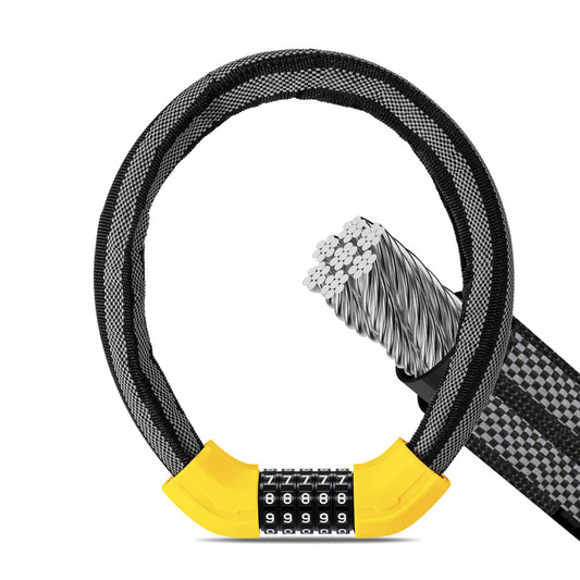 Kombinační zámek na kolo, tloušťka 19 mm, ROCKBROS