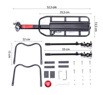 ROCKBROS HJ1009 nosič zavazadel s rychloupínáním max. 50 kg 24-29 palců