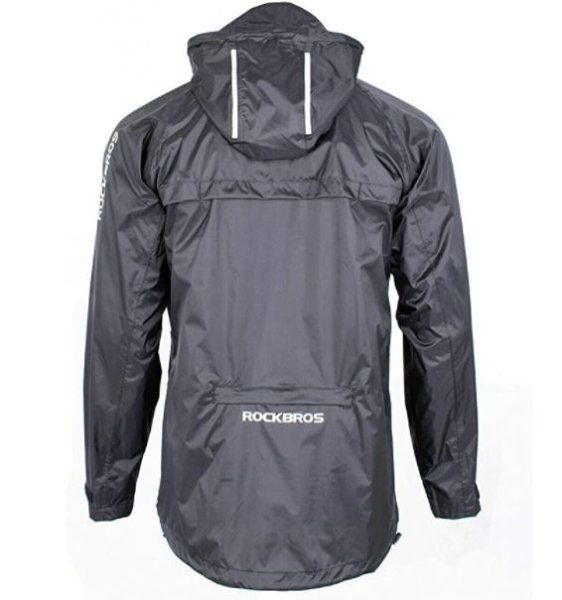 ROCKBROS Bunda do deště Voděodolná pláštěnka Muži Ženy Unisex Černá