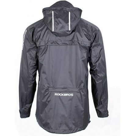 ROCKBROS Bunda do deště Voděodolná pláštěnka Muži Ženy Unisex Černá