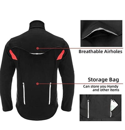 ROCKBROS YPW021 zimní bunda pánská cyklistická bunda nepromokavá větrovka M-4XL