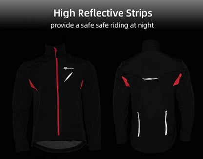 ROCKBROS YPW021 zimní bunda pánská cyklistická bunda nepromokavá větrovka M-4XL
