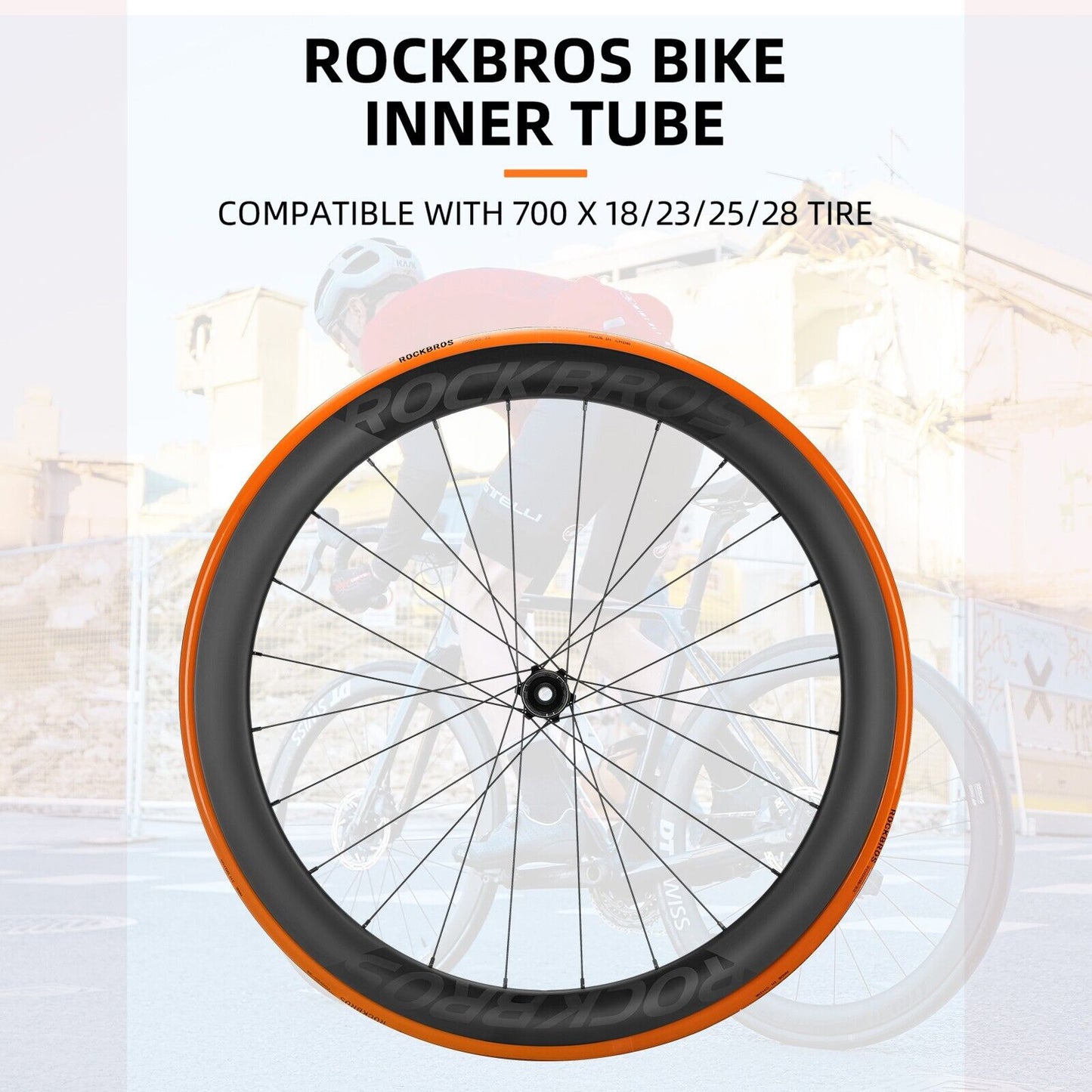 ROCKBROS duše na kolo 700 x 18-32C 35g TPU Presta ventil silniční kolo