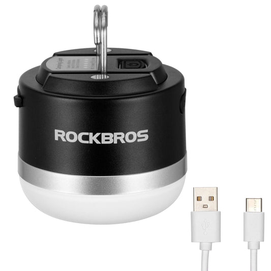 ROCKBROS Outdoor Camping Lucerna USB svítilny 600 lumenů IPX65 LED světelná baterie
