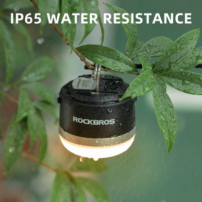 ROCKBROS Outdoor Camping Lucerna USB svítilny 600 lumenů IPX65 LED světelná baterie