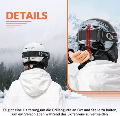 Snowboardová/lyžařská helma Quanature s chrániči sluchu snowboardová helma pro ženy a muže 54-61cm