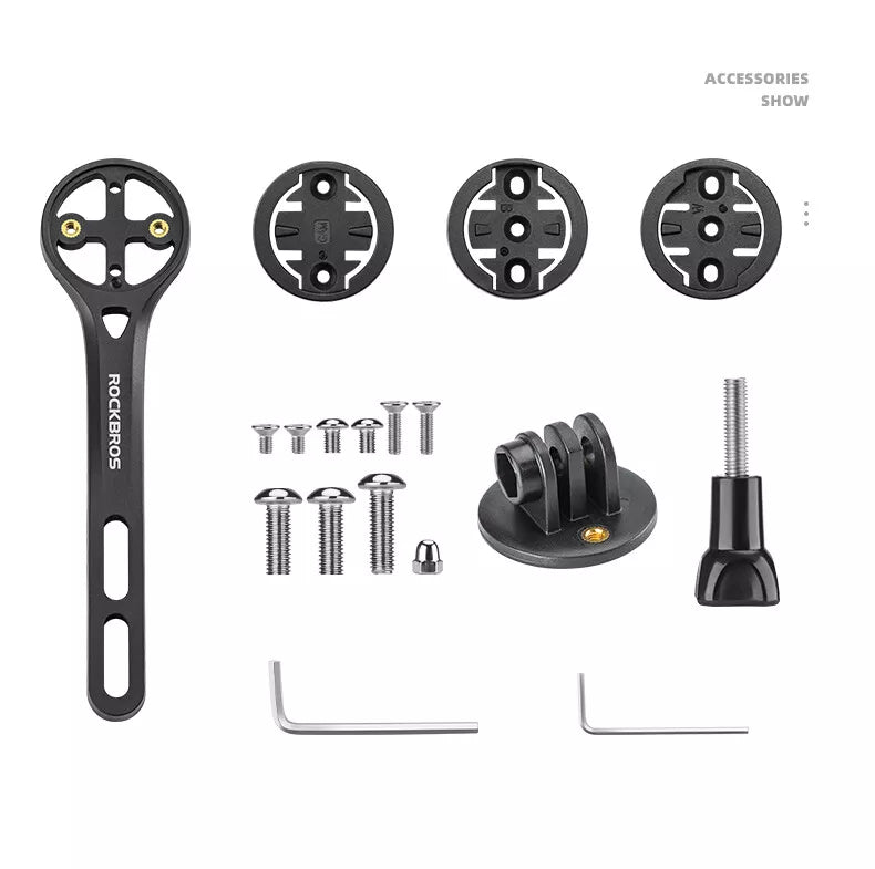 ROCKBROS Cyklistický počítač GPS Adaptér na světlo na kolo GoPro Carbon Fiber