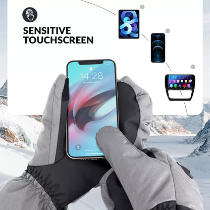 Teplé lyžařské rukavice Qunature Vodotěsné rukavice na snowboard XS-XL ženy/muži