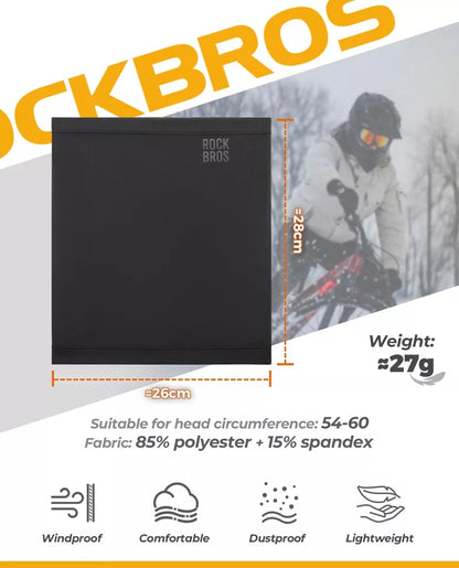 ROCKBROS Half Balaclava Winter Warm Tube Šála Neck Warmer Outdoors Unisex