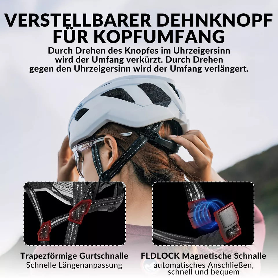 ROCKBROS cyklistická helma silniční kolo PC + EPS 54-58 cm cyklistická helma dámská pánská tlumení nárazů