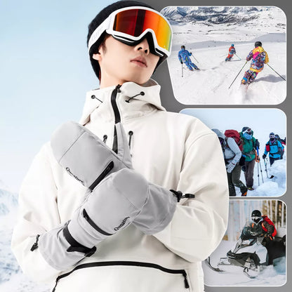 Teplé lyžařské rukavice Qunature Vodotěsné rukavice na snowboard XS-XL ženy/muži