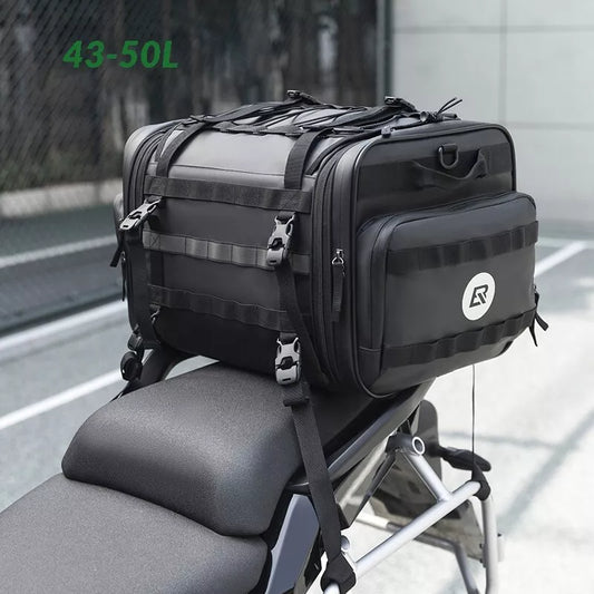 ROCKBROS záďová taška na motorku 50L s pláštěnkou sedací taška PVC vzadu skládací