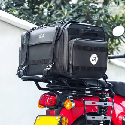 ROCKBROS záďová taška na motorku 50L s pláštěnkou sedací taška PVC vzadu skládací