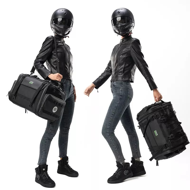 ROCKBROS záďová taška na motorku 50L s pláštěnkou sedací taška PVC vzadu skládací