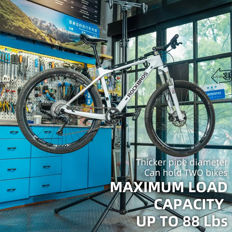 ROCKBROS Bicycle Double Mounting Stand Support Power Repair Stand Nastavitelný