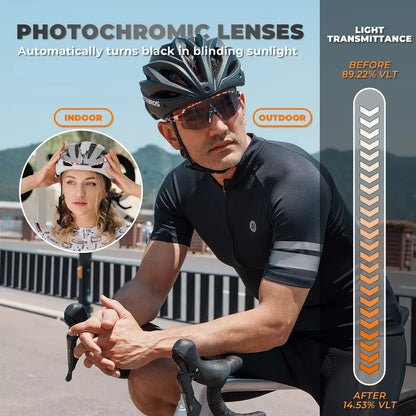 ROCKBROS polarizační/fotochromatické sluneční brýle cyklistické brýle cyklistické UV400 UNISEX