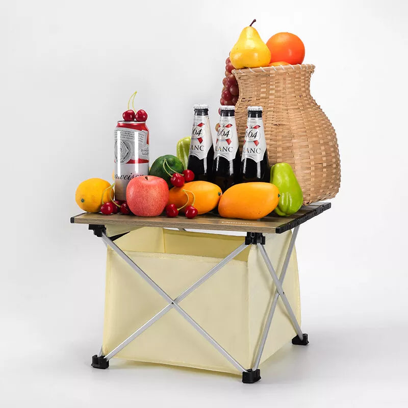 Quanature kempingový stůl skládací hliníkový stůl s 600D taškovým piknikovým stolem do 15 kg