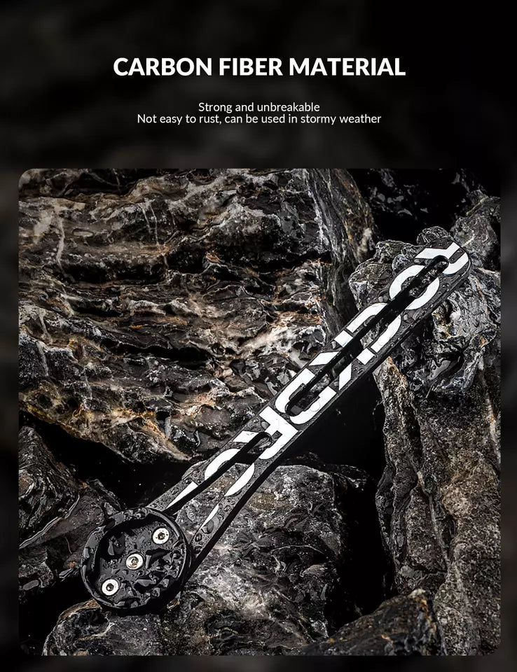 ROCKBROS Cyklistický počítač GPS Adaptér na světlo na kolo GoPro Carbon Fiber