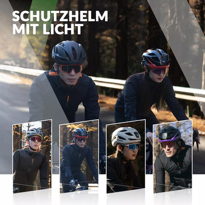 Přilba na kolo ROCKBROS cyklistická přilba s bezpečnostním výstražným světlem ochranná přilba 57-61 cm