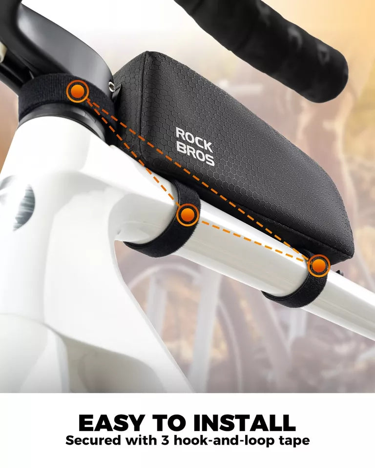 ROCKBROS taška na kolo Vodotěsná taška s rámem Vyjímatelná taška s trojúhelníkem 0,9L