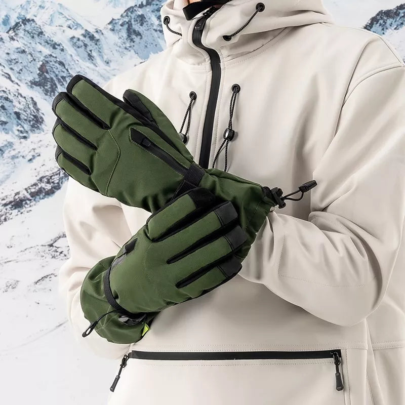Rukavice Qunature Zimní lyžařské/sněhové rukavice Větruodolné pro kolo/motocykl XS-XL