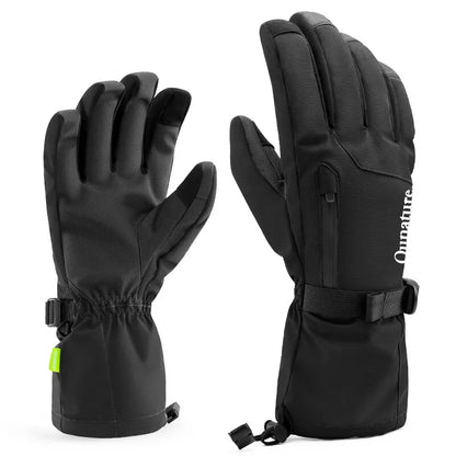 Rukavice Qunature Zimní lyžařské/sněhové rukavice Větruodolné pro kolo/motocykl XS-XL