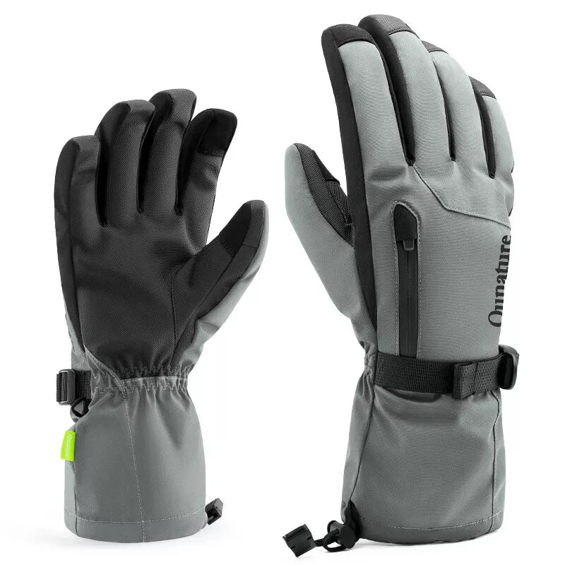 Rukavice Qunature Zimní lyžařské/sněhové rukavice Větruodolné pro kolo/motocykl XS-XL