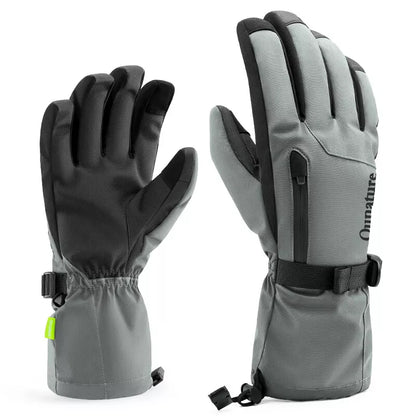 Rukavice Qunature Zimní lyžařské/sněhové rukavice Větruodolné pro kolo/motocykl XS-XL