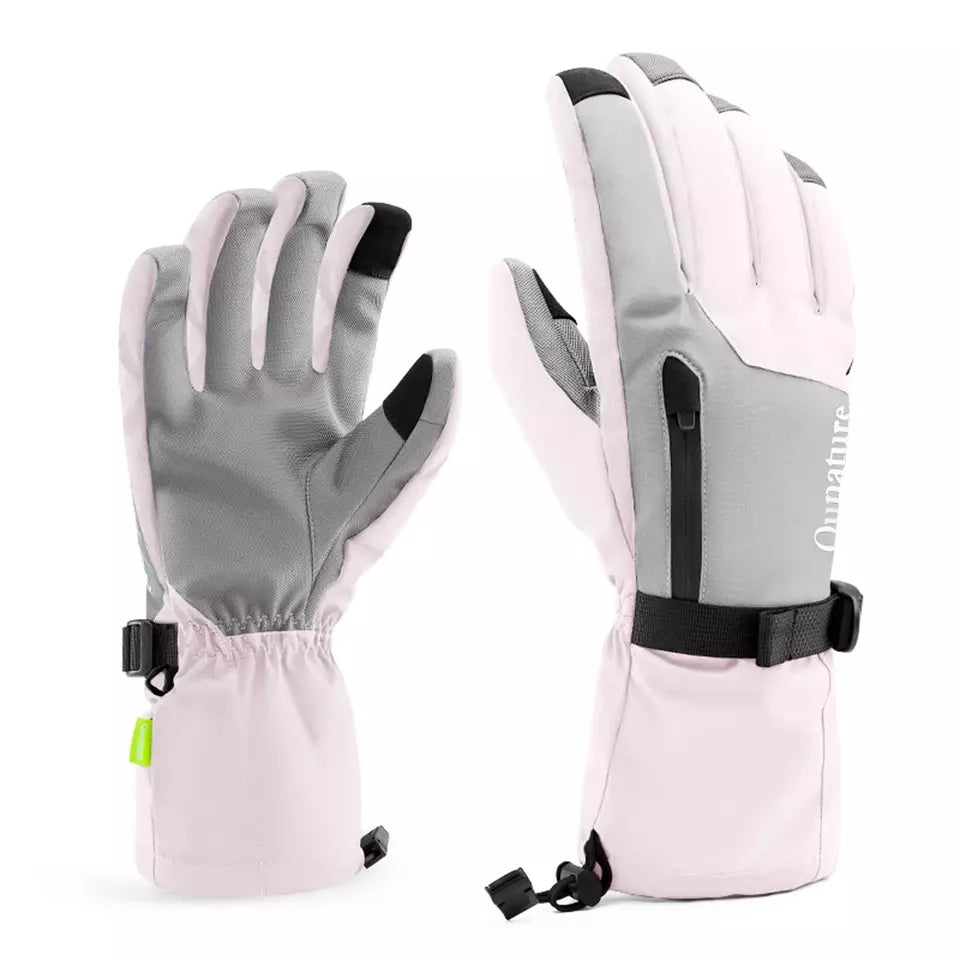 Rukavice Qunature Zimní lyžařské/sněhové rukavice Větruodolné pro kolo/motocykl XS-XL